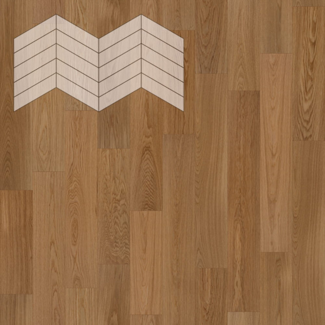 Паркет Елка Итальянская Lab Arte Chevron Дуб Рустик Гридж лак 404/324х140х14/3,5/60°