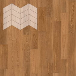 Паркет Елка Французская Lab Arte Chevron Дуб Селект Блонд лак 400/313х150х14/3/60°