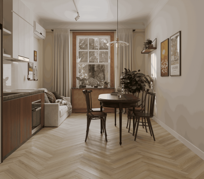 Ламинат Norland Herringbone Elegant Strong LF304-33 Дуб Иония