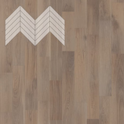 Паркет Елка Французская Lab Arte Chevron Дуб Селект Беж лак 600/510х90х14/3,5/45°