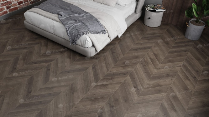 LVT плитка Alpine Floor Дуб Антарес Chevron ECO 20-9