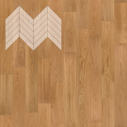 Паркет Елка Французская Lab Arte Chevron Дуб Рустик лак 600/490х110х14/3/45°