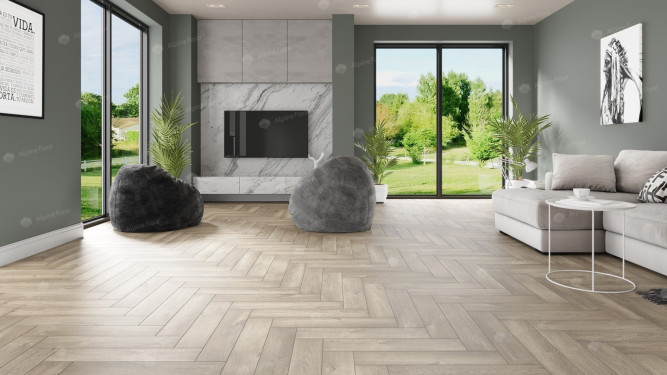 LVT плитка Alpine Floor Дуб Натуральный Отбеленный ЕСО 16-5