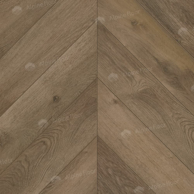 LVT плитка Alpine Floor Дуб Насыщенный Chevron ECO 20-4