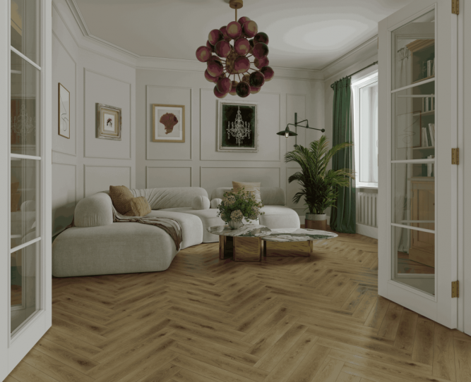 Ламинат Norland Herringbone Elegant Strong LF304-41 Дуб Элла
