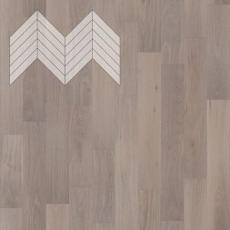 Паркет Елка Французская Lab Arte Chevron Дуб Селект Шерсть лак 600/510х90х14/3,5/45°