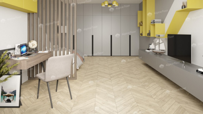 LVT плитка Alpine Floor Сонома Chevron ECO 20-7