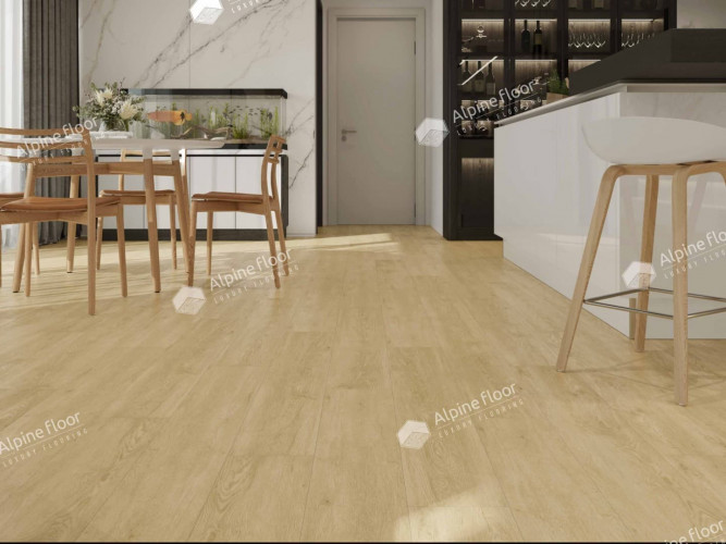 LVT плитка Alpine Floor Дуб Кремовый ЕСО 3-23