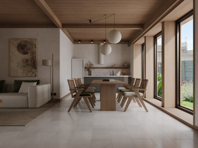 Ламинат Alpine Floor Stone mood LF402-06 Белый бетон