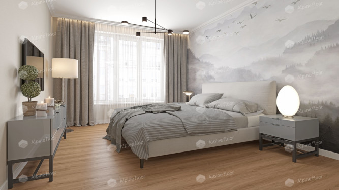 LVT плитка Alpine Floor Дуб Рыжий ЕСО 3-21