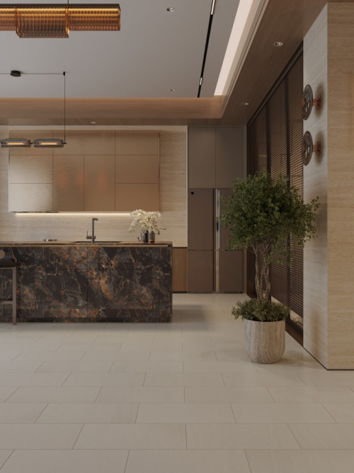 Ламинат Alpine Floor Stone mood LF402-11 Бежевый травертин