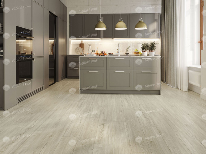 LVT плитка Alpine Floor Секвойя Снежная ЕСО 6-8