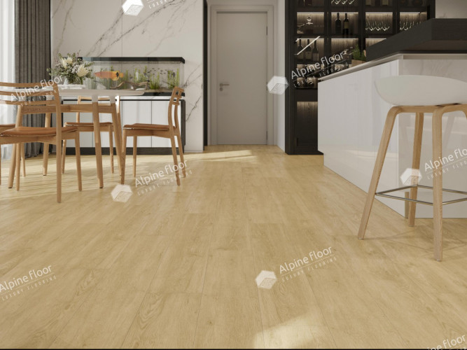 LVT плитка Alpine Floor Дуб Кремовый ЕСО 5-23