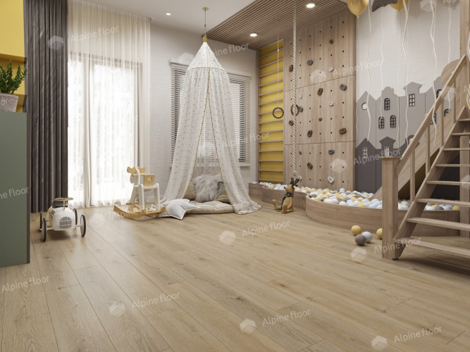 LVT плитка Alpine Floor Дуб Миндальный ЕСО 5-27
