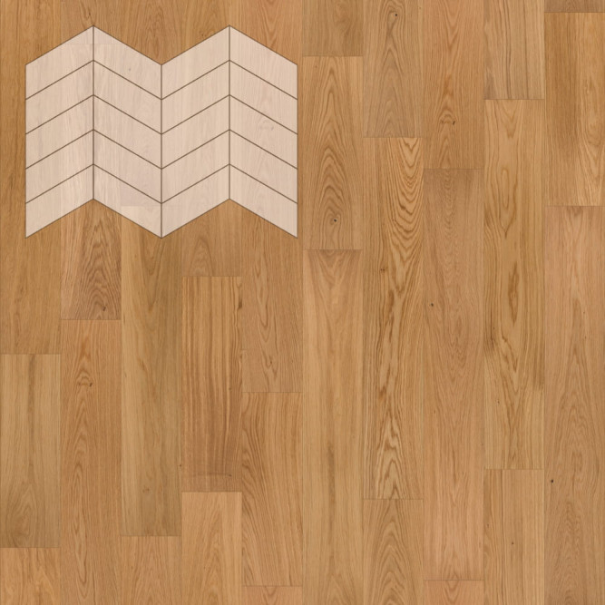 Паркет Елка Французская Lab Arte Chevron Дуб Натур 400/328х125х14/3/60° по образцу кат №2