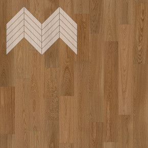 Паркет Елка Французская Lab Arte Chevron Дуб Селект Мори лак 600/510х90х14/3,5/45°