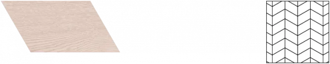 Французская елка 60⁰ COSWICK Акварельный белый 1183-1842-10
