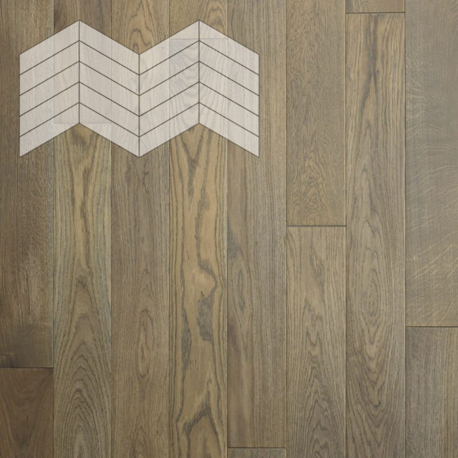 Паркет Елка Французская Lab Arte Chevron Дуб Селект Грис лак 400/348х90х14/3/60°