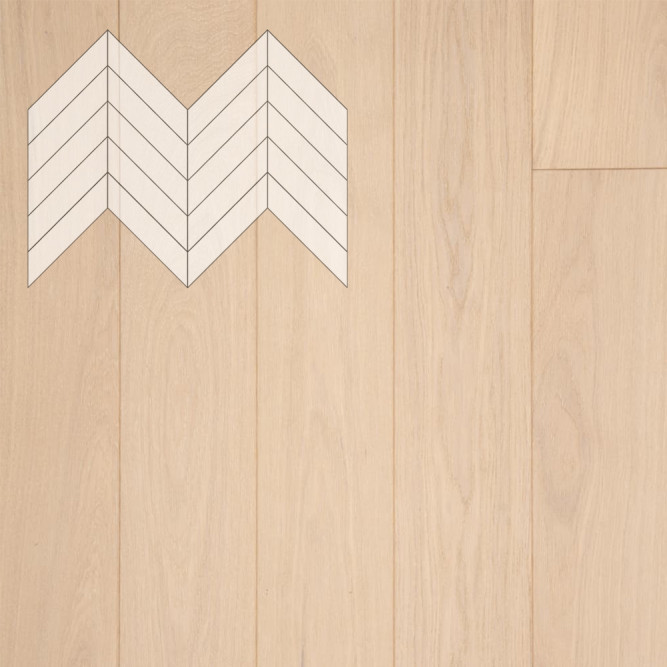 Паркет Елка Французская Lab Arte Chevron Дуб Селект Лана лак 620/480х140х14/3,5/45°
