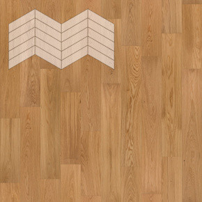 Паркет Елка Французская Lab Arte Chevron Дуб Натур Вестерн лак 549/439х190х14/3,5/60°
