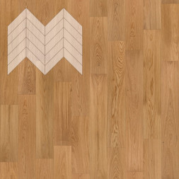 Паркет Елка Французская Lab Arte Chevron Дуб Рустик Прозрачное масло 600/475х125х14/3/45°