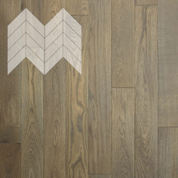 Паркет Елка Французская Lab Arte Chevron Дуб Селект Мори лак 600/450х150х14/3/45°