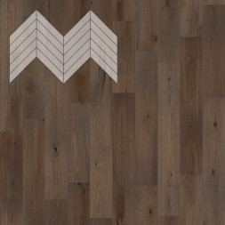 Паркет Елка Французская Lab Arte Chevron Дуб Рустик Карпентер лак 600/510х90х14/3,5/45°