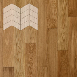 Паркет Елка Французская Lab Arte Chevron Дуб Селект Вессон лак 400/313х150х14/3/60°