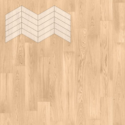Паркет Елка Итальянская Lab Arte Chevron Дуб Рустик Блонд лак 404/324х140х14/3,5/60°