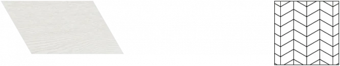 Французская елка 60⁰ COSWICK Дуб Кристально белый 1192-1888-10