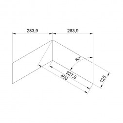 Паркет Елка Французская Lab Arte Chevron Дуб Селект Мори лак 400/328х125х14/3/60°