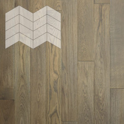 Паркет Елка Французская Lab Arte Chevron Дуб Селект Мори лак 400/313х150х14/3/60°