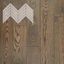Паркет Елка Французская Lab Arte Chevron Дуб Рустик Вита лак 600/510х90х14/3,5/45°